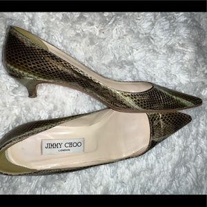 JIMMY CHOO VINTAGE HEELS 36/ 5.5-6